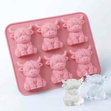 1件/套 3D可愛牛形矽膠托盤,適用於威士忌調酒與烘焙,亦可用於復活節與節日裝飾 - 彩色 - 查看 16