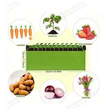 1pc Square Felt Planting Bag, Thickened Non-Woven Fabric Vegetable Seedling Nutrient Growth Bag - Army Green - View 9