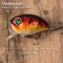 5pcs Floating Rocking Small Lure Set, Long Lip Bionic Hard Bait, Freshwater Bass & Topmouth Long Cast Fishing Lure Combination - Multicolor - View 2