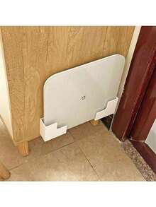 2pcs Wall-Mounted Body Scale Storage Rack, Seamless Adhesive Installation, Durable Plastic Material, Space-Saving Design, Suitable For Bathroom And Home Gym, Fits Body Fat Scale And Fitness Equipment, Bathroom Storage Rack - Multicolor - View 7
