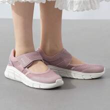 Skechers Women's B-FLEX Series Mary Jane  Breathable Walking Shoes Breathable Mesh Commuter Sports Casual Shoes - Baby Pink - View 3