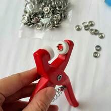 5-Claw Snap Button Installation Tool Set, Clothing Button Repair Kit, Suitable For DIY Crafts, Fabrics, Clothing And Bags, Includes Snap Button Tools, No-Sew Buttons, Easy To Install - Multiple Styles - View 6