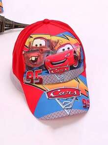 Disney 1pc Baseball Cap With Car Cartoon Pattern, Strong UV Protection, Sun Protection And Breathable. Suitable For Daily Home Use, Party Decoration And As A Gift For Friends. - A - View 7