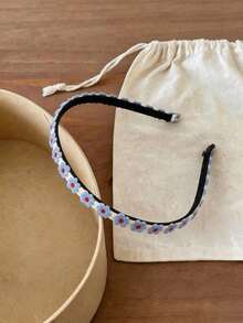 3件/1件裝 女款粉黃藍刺繡花卉髮箍 時尚百搭高級簡約風簡單髮帶 適合日常穿著、通勤、派對、休閒、海灘、度假、洗臉、化妝、穿搭髮飾 - 彩色 - 查看 9