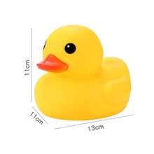 Interactive Duck-Shaped Pet Feeding Toy, Durable Plastic Puzzle Feeder, Orange Beak And Feet Design, Battery-Free, Suitable For Small To Large Pets, Fun Food Dispensing Game, Sturdy Pet Toy, Pet Feeding Station, Fun Pet Design, Easy-Grip Handle - Multicolor - View 4