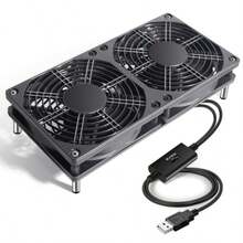 Mauknci USB 冷却 ファン 12cm 2個1組 スピード調整 5V ミニファン 小型PC ゲーム機 ルーターなど用 冷却 ふぁん 組立要 - チェックする 8