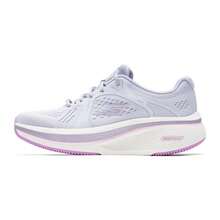 Skechers Women's ELEVATE Thick-Soled Cushioned Lightweight Casual Running Shoes - Gray Purple - View 10