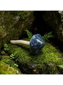 Rustic Ceramic Artificial Mushroom Plug-In Moss Micro Landscape Decor Garden Yard Potted Plant Landscaping Small Ornament Creative Gardening Decoration - Multicolor - View 5