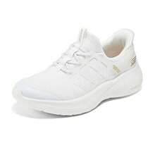Skechers 斯凱奇鏤空支撐網面輕便健步鞋軟底防滑通勤散步日常休閒女鞋 - 白色 - 查看 2