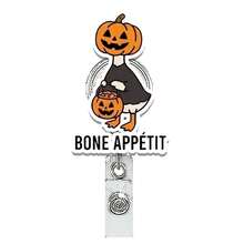 1PC Halloween Silly Goose Ghost Badge Reel, Rotatable ID Holder For Healthcare And Office, Holiday Retractable Lanyard - Multicolor - View 13