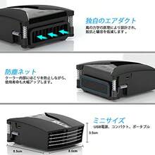 IETS 吸引式ラップトップファンクーラー 温度表示扇風機 インテリジェントな温度測定冷却 13風速 2600-5000RPMターボファン 静音タイプ CPUクーラー ノートパソコン/ニンテンドースイッチの急速冷却に最適 (GT202-アップグレード版) - チェックする 6