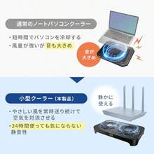 サンワサプライ 小型クーラー ルーター 冷却ファン ノートPC 冷却台 USB-A給電 静音18dB 2基ファン 15.6インチ対応 熱暴走対策 ブラック TK-CLN32U - チェックする 7