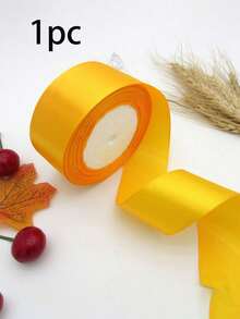 1 Roll Colorful Ribbon, 4cm Wide, 22m Long, Suitable For Making Rose Bows, Cake Decoration And Christmas Decoration, Ideal For Craft Projects And Gift Wrapping, Creative Crafts, Cake Decoration And Holiday Accents - A - View 18
