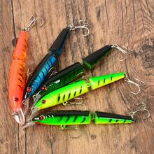 5pcs 2-Section Multi-Jointed Floating Lure Set, Long Lip Bionic Hard Bait, Saltwater Freshwater Bass & Pike Fishing Lure Combo - Multicolor - View 3