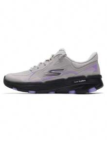 Skechers Women's GO RUN Hyper Burst Thick-Soled Cushioning Running Shoes - Grey - View 1