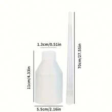 1pc/2pcs Umbrella Telescopic Waterproof Cover Long Handle Umbrella Plastic Waterproof Cover Transparent Car Umbrella Waterproof Cover (Black/Semi-Transparent Optional) - Multicolor - View 4
