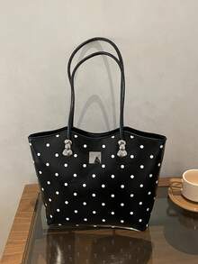 New Women's Large Capacity Casual Commute Shoulder Bag, Lightweight Minimalist Handbag, Fashionable Versatile Tote Bag - Multicolor - View 9