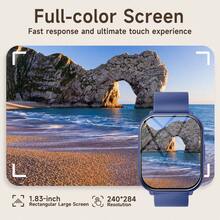 SIMSONLAB 1.83-Inch HD Screen Smart Watch For Women, With Notification Alerts/Wireless Calling/Music Control/Voice Assistant/Stopwatch/Timer/Alarm/Remote Camera/Phone Finder, Fitness Tracker With 100+ Sport Modes/Distance Tracking/Weather Forecast, 1ATM Waterproof, Compatible With IOS/Android - Multicolor - View 4