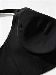 Sujetador inalámbrico de talla grande para mujer, negro con lunares blancos, con pegamento de gelatina, cómodo, suave y de moda - Multicolor - Ver 8