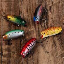 5pcs Wave Craw Lure Set, Bionic Hard Surface Lures, Freshwater Topwater Fishing Lures For Bass And Amur Perch - Multicolor - View 3