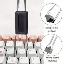 Alat Pelepas Tutup Tombol 2 in 1 Portabel, Pencabut dan Pengatur Sakelar, Alat Perbaikan dan Pelepas Sakelar Universal untuk Keyboard Mekanik dengan Penghapus Debu, Alat Pembersih Universal - View 5