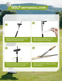 Golf Grip Tape Removal Tool Kit, Grip Remover Saver Perfect For Regripping Graphite And Golf Club Steel Shafts - Golf Grip Removal Tool - View 4