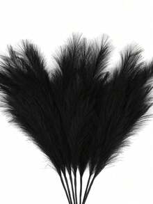 5/15pcs Artificial Reed Grass, Fluffy Faux Flowers, Beige, Brown, Artificial Reeds, Faux Reed Grass, Suitable For Home Farmhouse Decor, Bohemian Style Decor, Faux Flower Artificial Reed Decor, Vase Filler, Room Decor, Wedding Centerpiece Decor - B - View 18