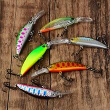 6pcs Long Lip Sinking Minnow Lure Set, Deep Diving Bionic Hard Bait, Stream Trout Bass Fishing Lure Combination - Multicolor - View 8