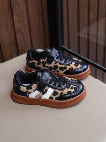 Infant Fashion New Style Sneakers Leopard Print Design - Brown - View 6