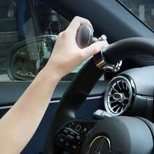 TRTY 1pc Carbon Fiber Texture Steering Wheel Spinner Knob, Universal Car Steering Wheel Auxiliary Control Handle, Labor-Saving Rotary Knob Car Interior Modification Accessory - Power Steering Booster - View 9