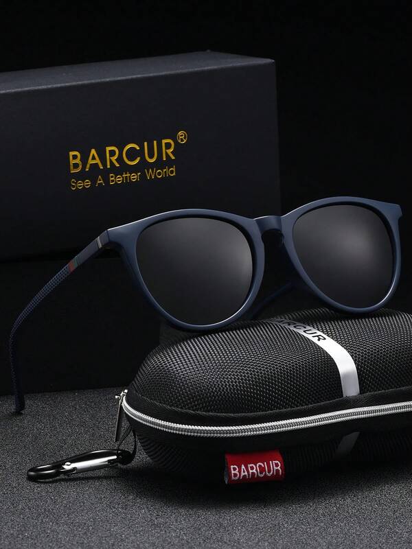 Gafas de sol polarizadas estilo redondo BARCUR con protección UV para hombres y mujeres, gafas retro para conducir, viajar y uso diario