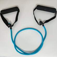 1 Piece Of Resistance Band With Handle, Strength Band, Straight Tension Rope, Fitness Pull-Up Device, Strength Training Band, Yoga Elastic Resistance Rope, Suitable For Yoga Accessories, Fitness Equipment, Fitness Supplies - Multicolor - View 10