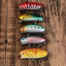 5pcs Wave Craw Lure Set, Bionic Hard Surface Lures, Freshwater Topwater Fishing Lures For Bass And Amur Perch - Multicolor - View 7