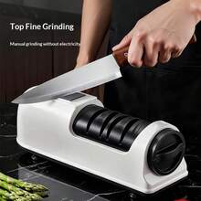Fully Automatic Electric Knife Sharpener, Portable Multi-Function Small Knife Grinder, Handheld Kitchen Knife Sharpening Tool, USB Rechargeable 1200mAh Built-In Battery, Fully Automatic Electric Knife Sharpener, Multi-Function Small Knife Grinder For Home Kitchen Daily Use, Kitchen Small Appliance - Multicolor - View 11