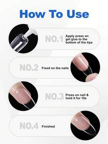 COLOURSMILE Super Strong Nail Glue, 1/2/3pcs/Set 5ml/Bottle, Quick Dry Waterproof Long Lasting, Suitable For Artificial Nails, Essential Item - Clear - View 7