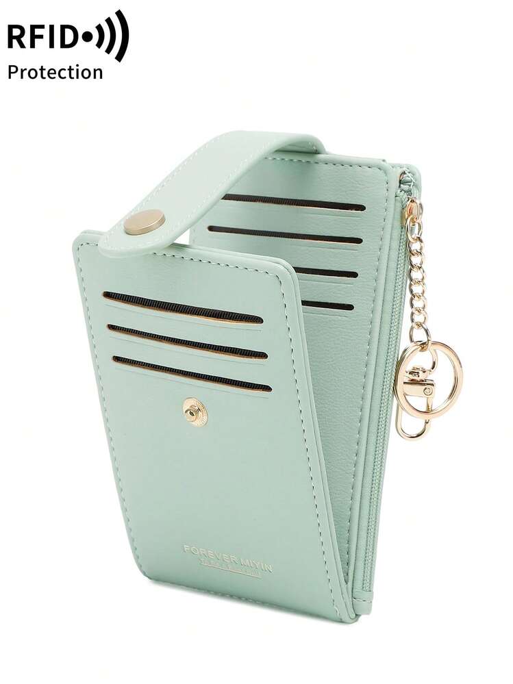 Fashionable Slim Letter Pattern Women's Wallet, RFID Anti-Theft Bifold Multi-Card Slot Wallet, Fashionable Cow Print Pattern With Tassel Keychain Bifold Wallet, With Zipper Coin Purse, ID Window, Key Ring, Portable Zipper Multi-Function Key Bag Small Wallet, Suitable For Shopping, Travel, Dating, Tourism, Work And Daily Use, Ideal Gift For Valentine's Day, Thanksgiving, Mother's Day, New Year, Christmas, Birthday, Anniversary For Loved Ones. - Multicolor - View 16