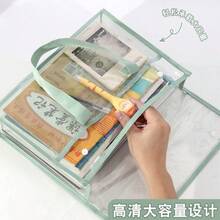 1/4pcs Transparent School Portable Handbag, Made Of Waterproof PVC Plastic Material With Sturdy Reinforced Transparent Design, Suitable For School, Office Use, Unisex | Lightweight Waist Bag, Suitable For Concerts, Sports Games And Travel | - A - View 7