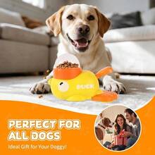Interactive Duck-Shaped Pet Feeding Toy, Durable Plastic Puzzle Feeder, Orange Beak And Feet Design, Battery-Free, Suitable For Small To Large Pets, Fun Food Dispensing Game, Sturdy Pet Toy, Pet Feeding Station, Fun Pet Design, Easy-Grip Handle - Multicolor - View 10