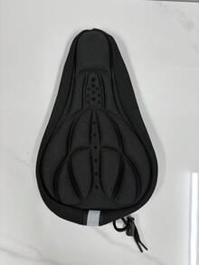 1pc Outdoor Cycling Breathable 3D Bicycle Seat Cover - Black - View 8