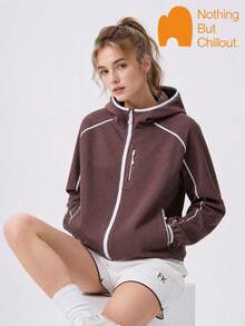 Jaket Rajut Berkerudung NBCT, Tersedia Berbagai Warna, Potongan Longgar, Serbaguna untuk Mendaki, Berkemah, dan Olahraga. - Coklat - View 2