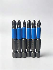 6PCS Magnetic Screwdriver Bit Set - Anti-Slip, 1/4" Hex Shank, Suitable For Electric And Manual Drills - Includes PH1, PH2, PH3, PZ1, PZ2, PZ3 Bits - Multiple Styles - View 15