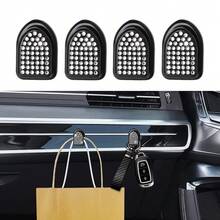 2 piezas Ganchos mini de strass para coche, ganchos para el salpicadero y asiento del coche, decoración interior de coche con strass brillante - A - Ver 11
