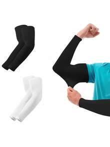 Fingerless Arm Sleeves Unisex, Sun Protection UV Blocking Anti-Mosquito Arm Guards, Suitable For Outdoor Sports Cycling Hiking Fishing Running Driving - Multicolor - View 1