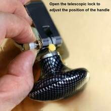 TRTY 1pc Carbon Fiber Texture Steering Wheel Spinner Knob, Universal Car Steering Wheel Auxiliary Control Handle, Labor-Saving Rotary Knob Car Interior Modification Accessory - Power Steering Booster - View 4