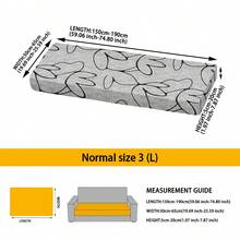 1pc Printed S/M/L Elastic Sofa Cushion Cover, Sofa Seat Cushion Protector, Suitable For Modern Daily Use And Bathroom - Multicolor - View 12