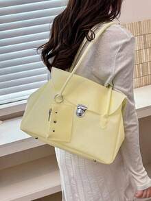 2026 New Summer Refreshing Underarm Large Bag For Women, Fashion PVC Jelly Tote Bag, Minimalist Commuter Shoulder Bag - Multicolor - View 9