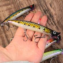 5pcs Floating Wave Craw Lure Set, Laser Reflective Hard Baits, Surface Fishing Lures For Bass And Perch, Long Casting Fishing Lure Combination - Multicolor - View 4