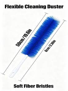 Flexible Ultra-Fine Fiber Fan And Spider Web Dusting Brush, Washable Dusting Brush, Suitable For Air Conditioner Vents, Blinds, Sofas, Cars And Furniture, Multi-Purpose Home Cleaning Tool - A - View 8