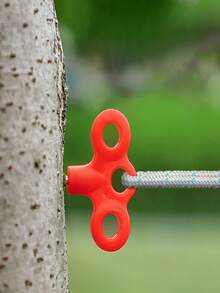 Multi-Piece 3-Prong Spiral Tent Stakes Set With Ropes And Clips, Camping Ground Anchor Kit - Multicolor - View 7