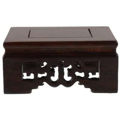 Solid Wood Plant Pot Riser 3.14 X 3.14 X 1. Square Base Stand For Indoor Pots Buddha Statues Bonsai Flower Pot Holder Home Decor